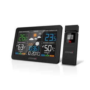 Eldonex ELDONEX EWS-1010-BK - Meteostanice s LCD displejem 2xAAA černá