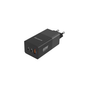 Aligator Aligator CHPD0027 - Rychlonabíjecí adaptér GaN PD 65W 2xUSB-C + USB-A černá