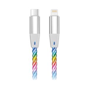 Aligator Aligator DATKP65 - USB kabel USB-C / Lightning s LED podsvícením 30W PD 0,5m