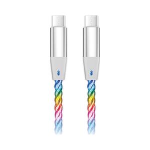 Aligator Aligator DATKP62 - USB kabel USB-C / USB-C s LED podsvícením 65W PD 1,2m