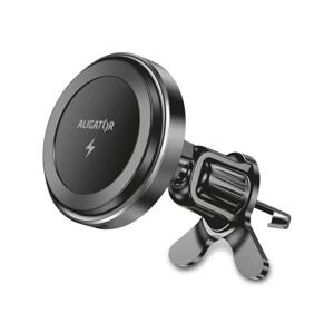 Aligator Aligator AMS05BK - Magnetický držák telefonu do auta s bezdr. nab. MagSafe černá