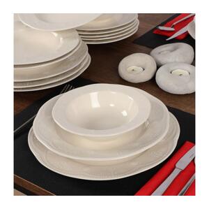 Jídelní sada 24 ks bílá/porcelán 710KTP2437