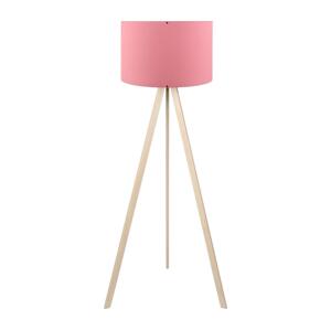 Stojací lampa AYD 1xE27/40W/230V růžová/béžová