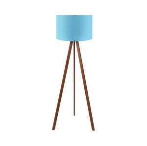 Stojací lampa AYD 1xE27/40W/230V modrá/hnědá