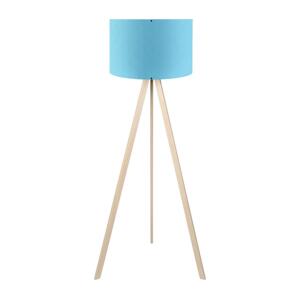 Stojací lampa AYD 1xE27/40W/230V modrá/béžová