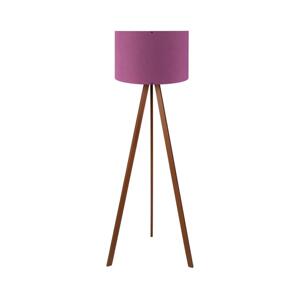 Stojací lampa AYD 1xE27/40W/230V fialová/hnědá