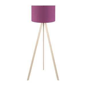 Stojací lampa AYD 1xE27/40W/230V fialová/béžová