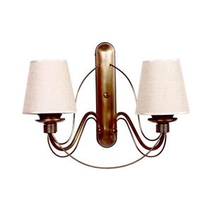 Nástěnná lampa CLASSIC 2xE27/40W/230V bronzová/béžová