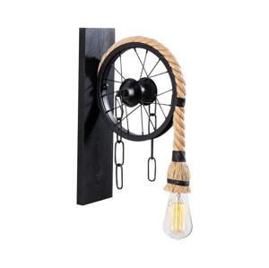 Nástěnné svítidlo EREBOS 1xE27/40W/230V černá/hnědá