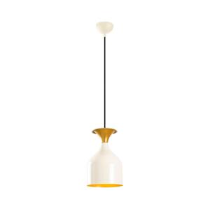 Lustr na lanku SIVANI 1xE27/40W/230V bílá/měděná