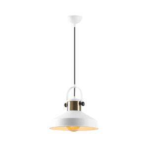 Lustr na lanku DODO 1xE27/40W/230V bílá/bronzová