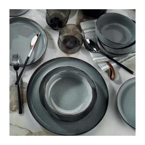 Jídelní sada 24 ks modrá/porcelán 710KTP2881