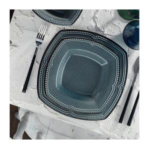 Jídelní sada 24 ks modrá/porcelán 710KTP2889