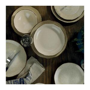 Jídelní sada 24 ks béžová/porcelán 710KTP2894