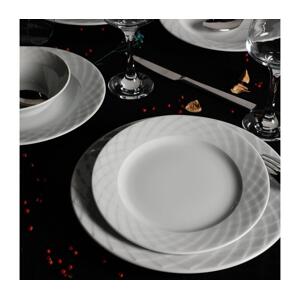 Jídelní sada 24 ks bílá/porcelán 387GRP1138