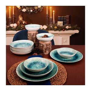 Jídelní sada 18 ks modrá/porcelán 387GRP1170