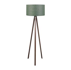 Stojací lampa AYD 1xE27/40W/230V hnědá/zelená