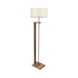 Stojací lampa AYD 1xE27/40W/230V hnědá/krémová