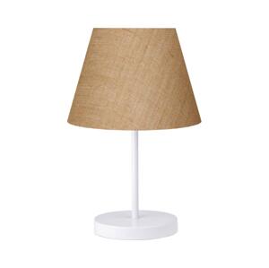 Stolní lampa AYD 1xE27/40W/230V hnědá/bílá