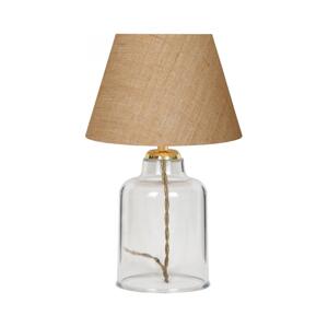 Stolní lampa AYD 1xE27/40W/230V hnědá/čirá