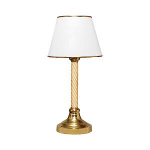 Stolní lampa AYD 1xE27/40W/230V bílá/zlatá