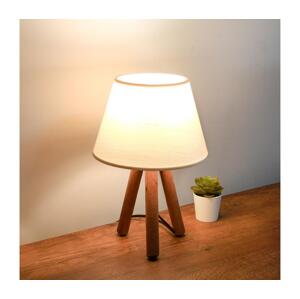 Stolní lampa AYD 1xE27/40W/230V hnědá/krémová