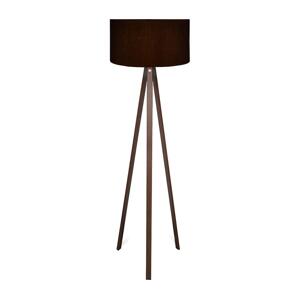Stojací lampa AYD 1xE27/40W/230V černá/hnědá