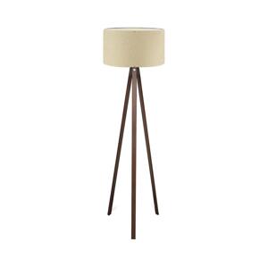 Stojací lampa AYD 1xE27/40W/230V béžová/hnědá