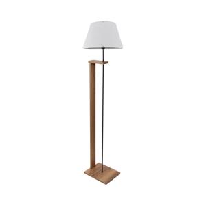 Stojací lampa AYD 1xE27/40W/230V bílá/hnědá