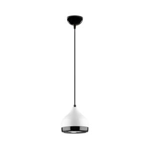 Lustr na lanku YILDO 1xE27/40W/230V bílá/černá