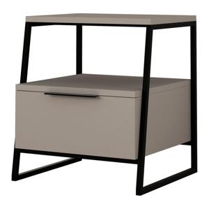 Noční stolek ORI černá/taupe 855DTE3549