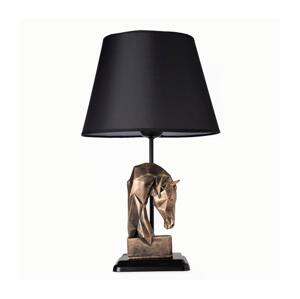 Stolní lampa 1xE27/40W/230V černá/zlatá