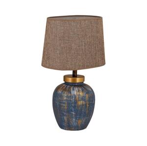 Stolní lampa 1xE27/40W/230V modrá/béžová