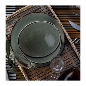 Jídelní sada 18 ks zelená/porcelán 710KTP3381