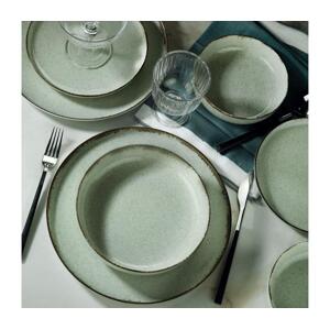 Jídelní sada 18 ks zelená/porcelán 710KTP3389