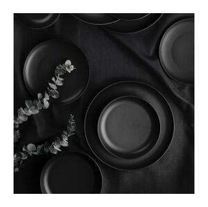 Jídelní sada 18 ks černá/porcelán 710KTP3396