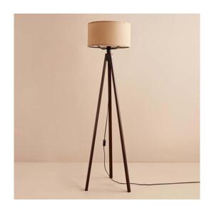 Stojací lampa AYD 1xE27/40W/230V hnědá/béžová
