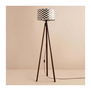 Stojací lampa AYD 1xE27/40W/230V hnědá/černá/bílá