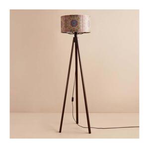 Stojací lampa AYD 1xE27/40W/230V hnědá/pestrobarevná