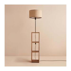 Stojací lampa AYD 1xE27/40W/230V hnědá/béžová