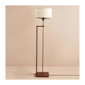 Stojací lampa AYD 1xE27/40W/230V hnědá/bílá