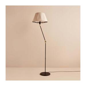 Stojací lampa AYD 1xE27/40W/230V černá/béžová