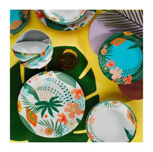 Jídelní sada 24 ks pestrobarevná/porcelán 710KTP3507