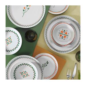 Jídelní sada 24 ks pestrobarevná/porcelán 710KTP3508