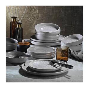 Jídelní sada 24 ks šedá/porcelán 710KTP3529