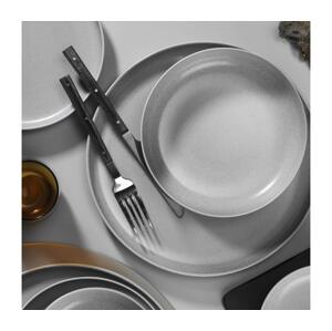 Jídelní sada 16 ks šedá/porcelán 710KTP3604