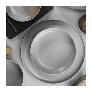 Jídelní sada 18 ks šedá/porcelán 710KTP3608