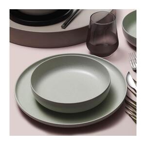 Jídelní sada 18 ks zelená/porcelán 710KTP3610