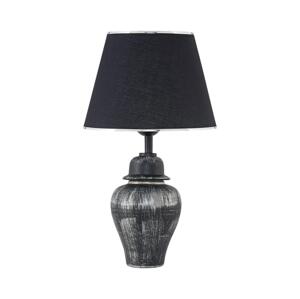 Stolní lampa RAMZES 1xE27/40W/230V černá/stříbrná