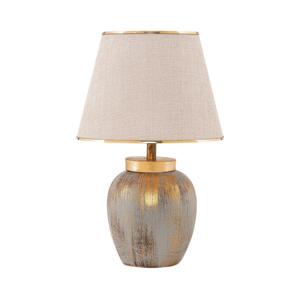 Stolní lampa 1xE27/40W/230V zlatá/béžová